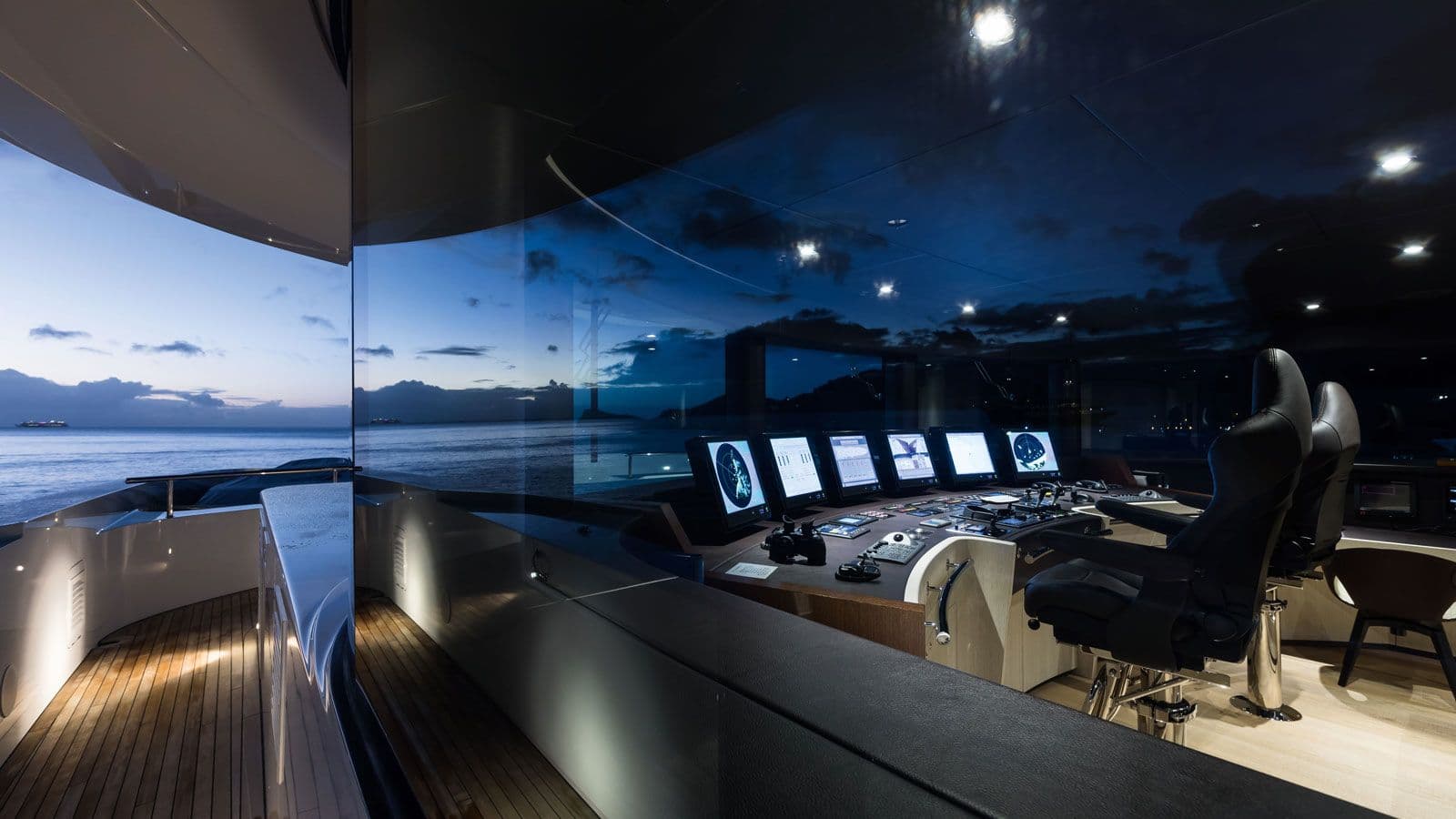 Console of Yacht