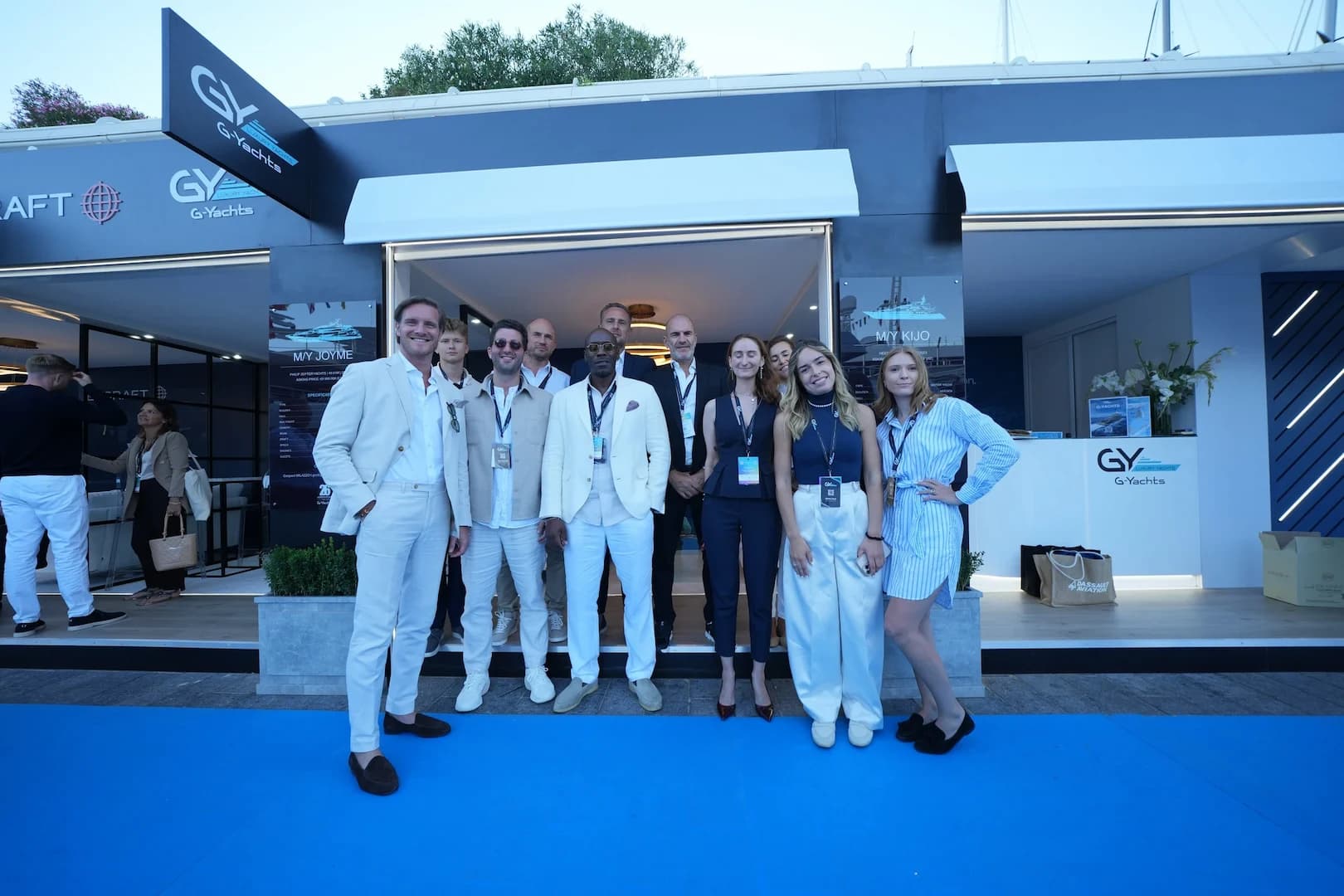 G-Yachts Team on the board of a yacht